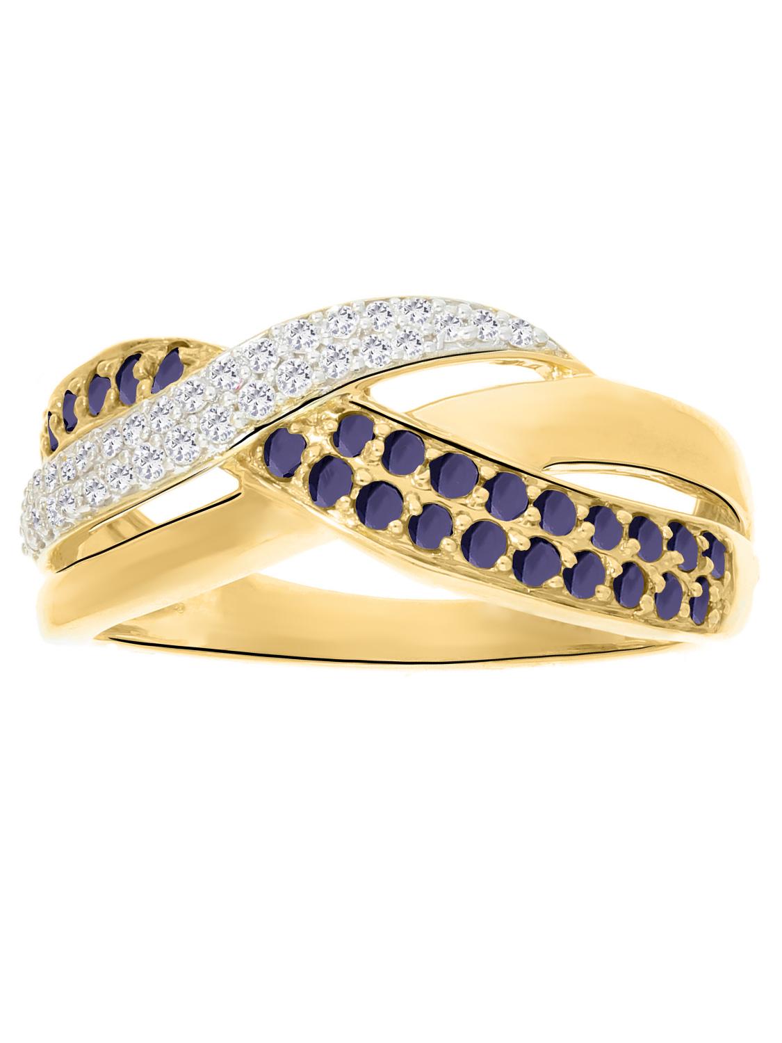 Jacotte | Ring aus echtem Gelbgold - Saphir | Ansicht 5