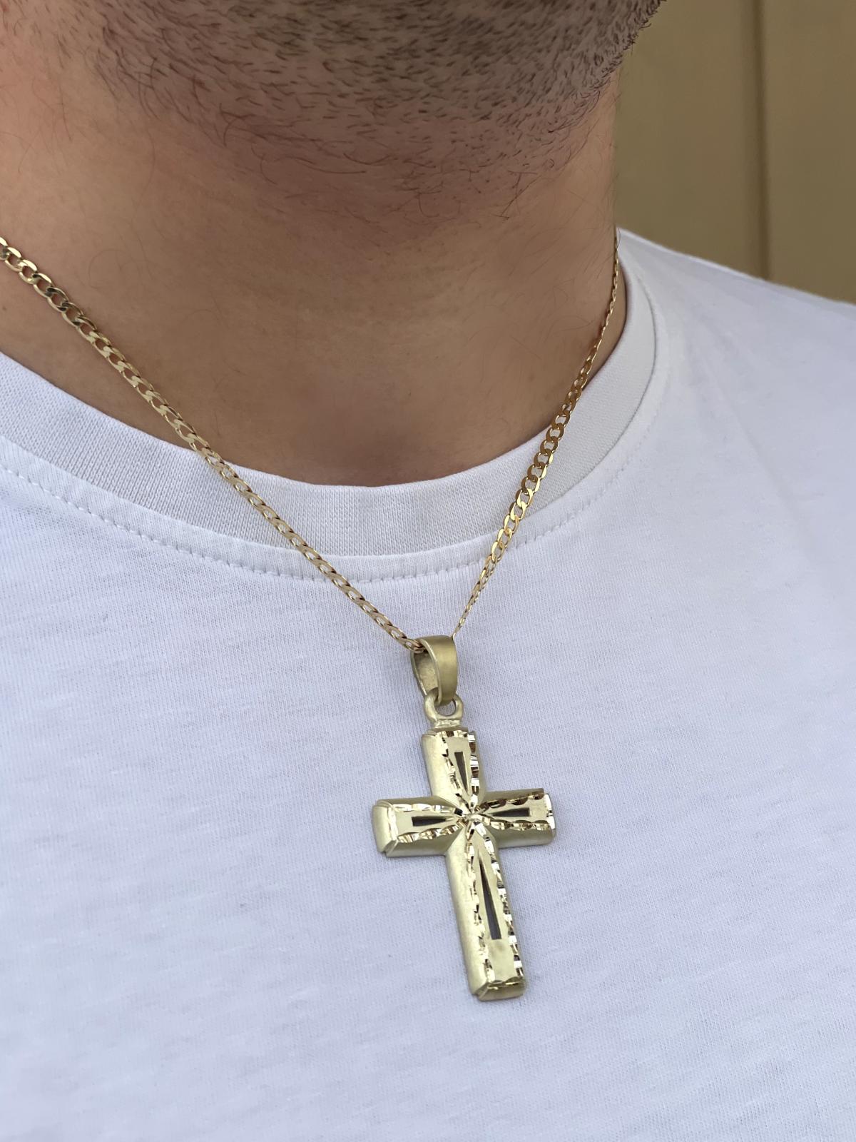 Kreuzanhänger Herren Gold 585 | Anant