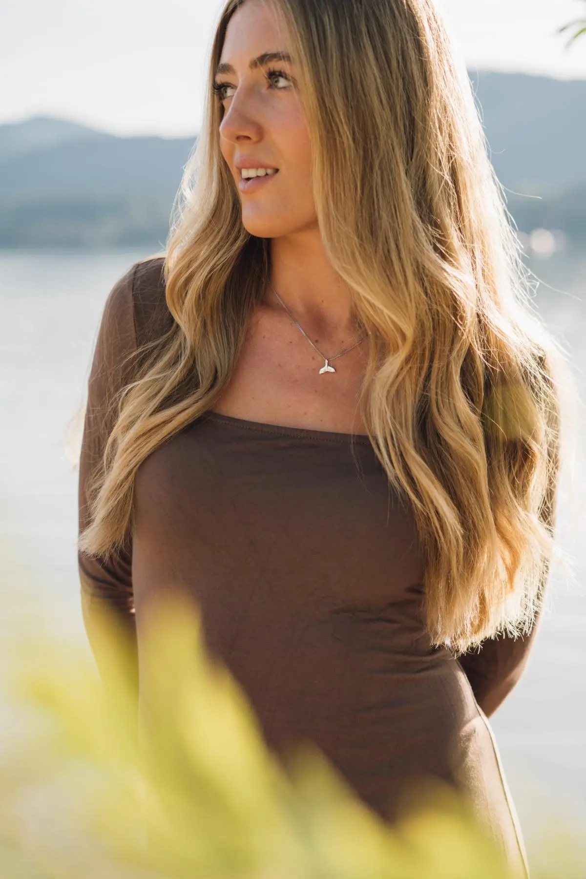 Whale - Damen & Mädchen Wal-Flosse Anhänger 925 Sterlingsilber Whale - Damen & Mädchen Wal-Flosse Anhänger 925 Sterlingsilber