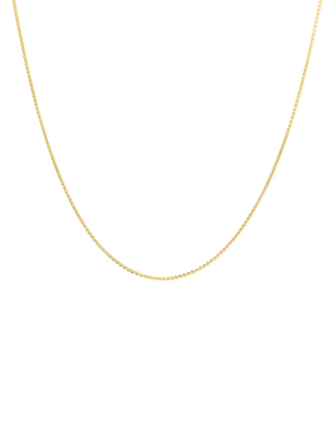 Halskette aus echtem Gelbgold (Zopfkette) - Trixi | Detailansicht