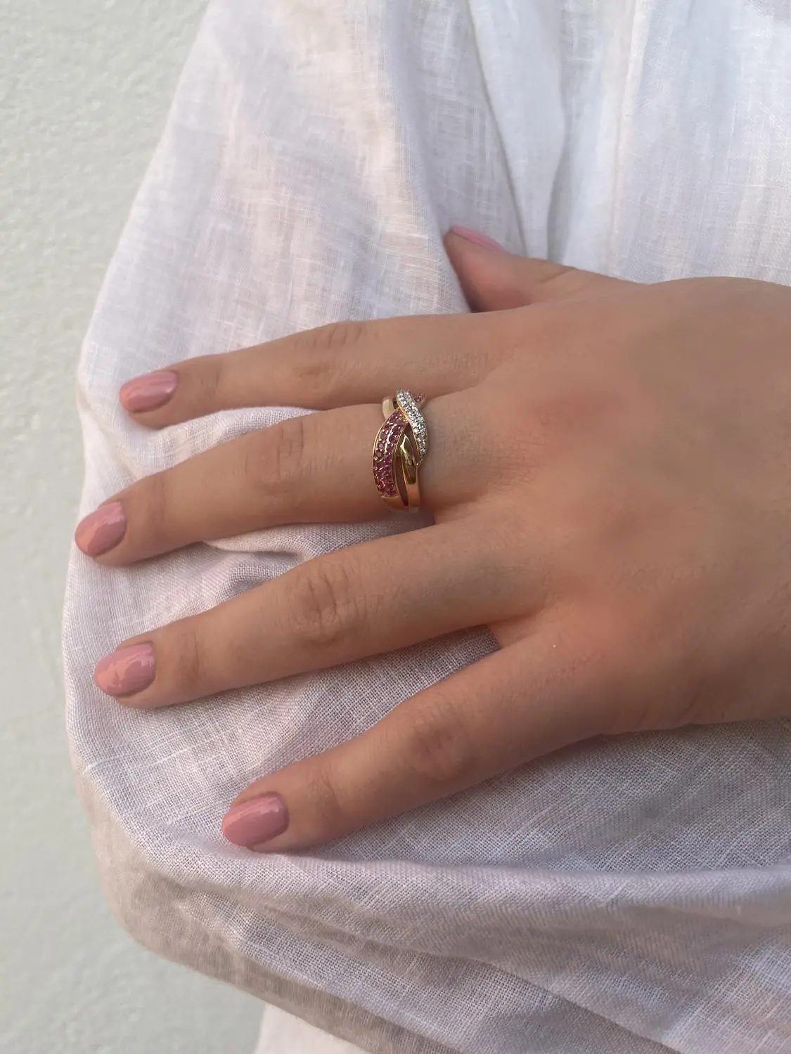 Jacotte | Ring aus echtem Gelbgold - Rubin | Ansicht 3