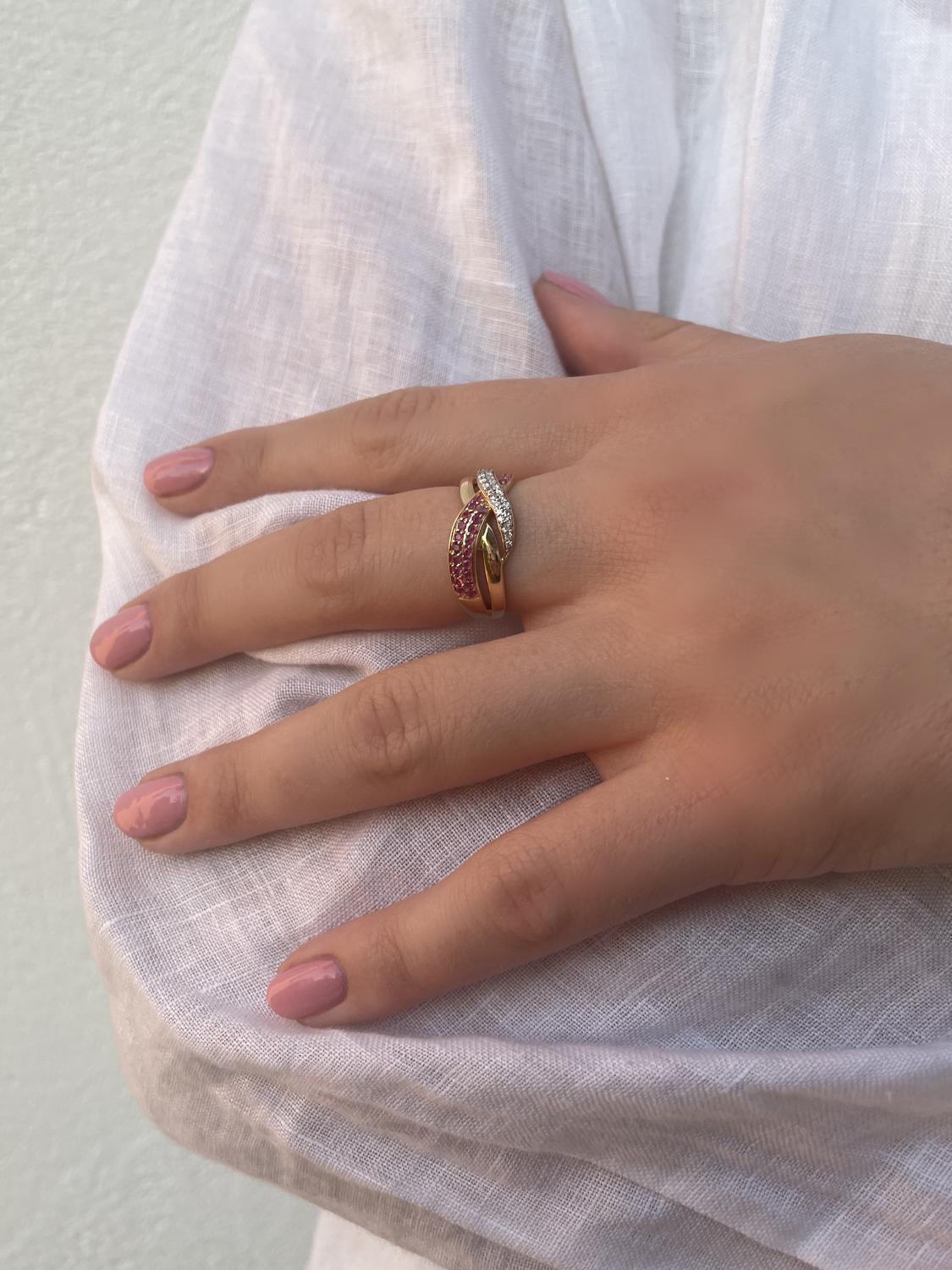 Jacotte | Ring aus echtem Gelbgold - Rubin | Ansicht 3