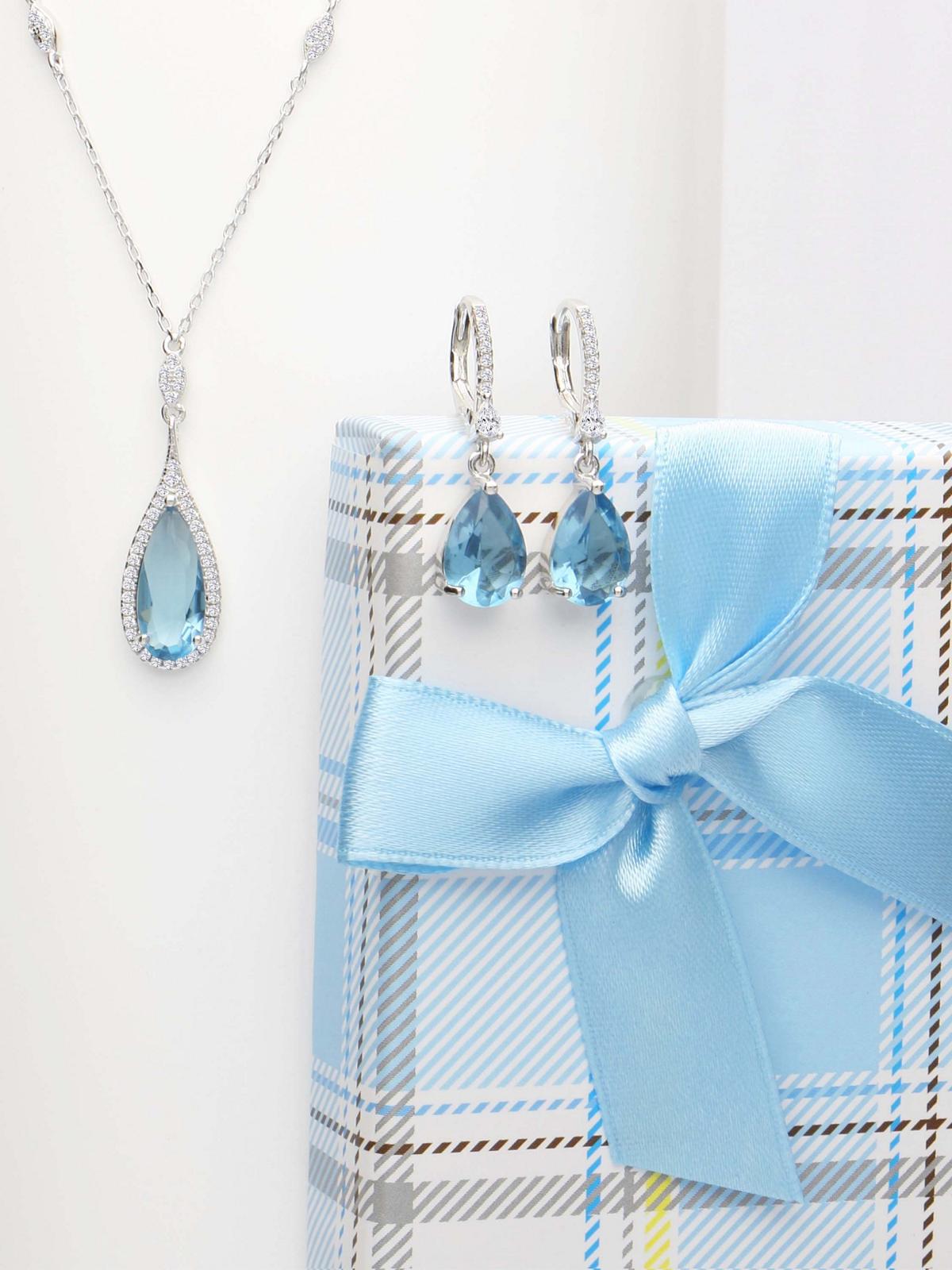 Nadine | Schmuckset aus echtem Sterlingsilber mit Zirkonia | Ansicht 17