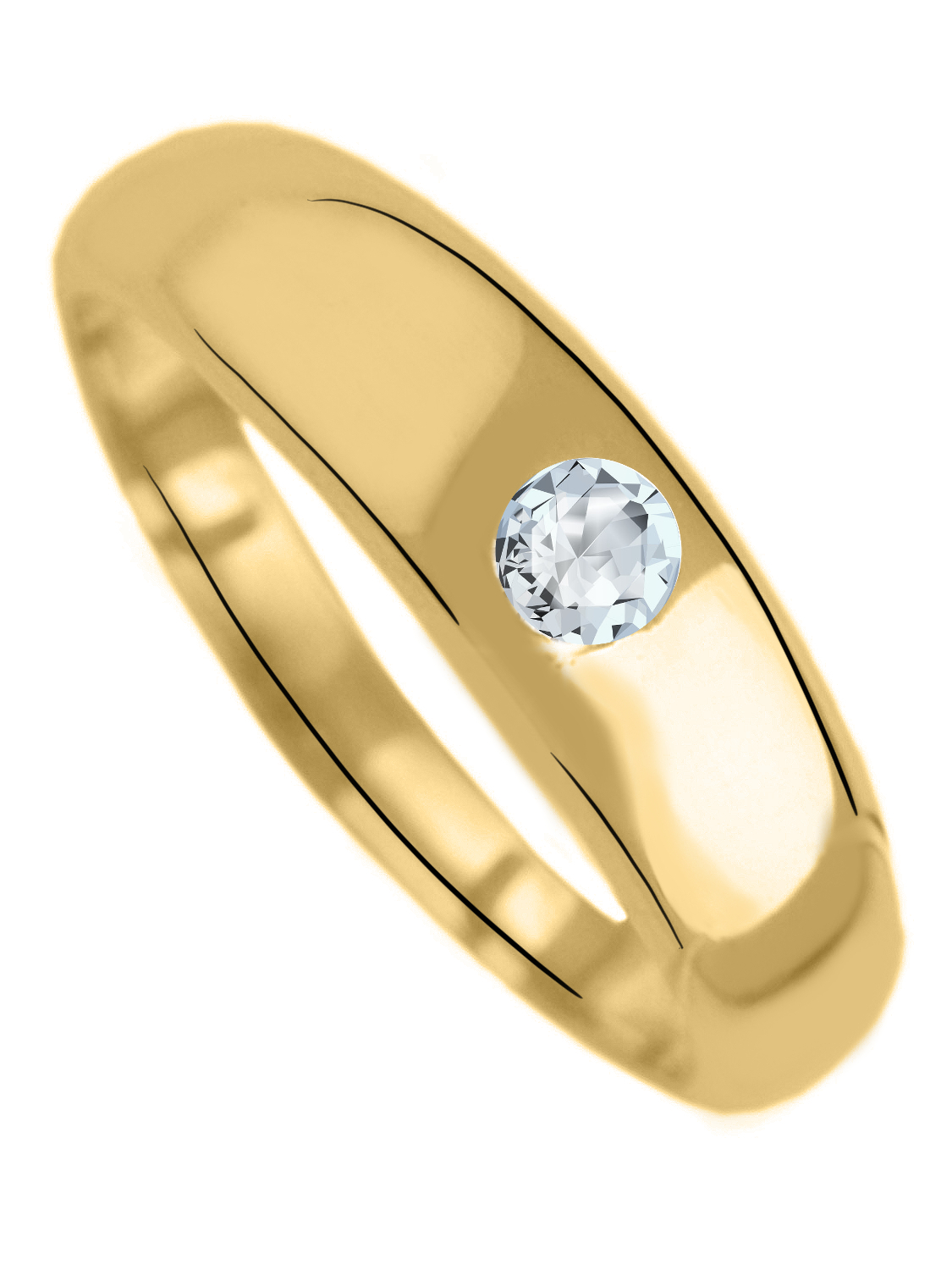 Anhänger Taufe Gelbgold Zirkonia Taufring Gold – Birthy