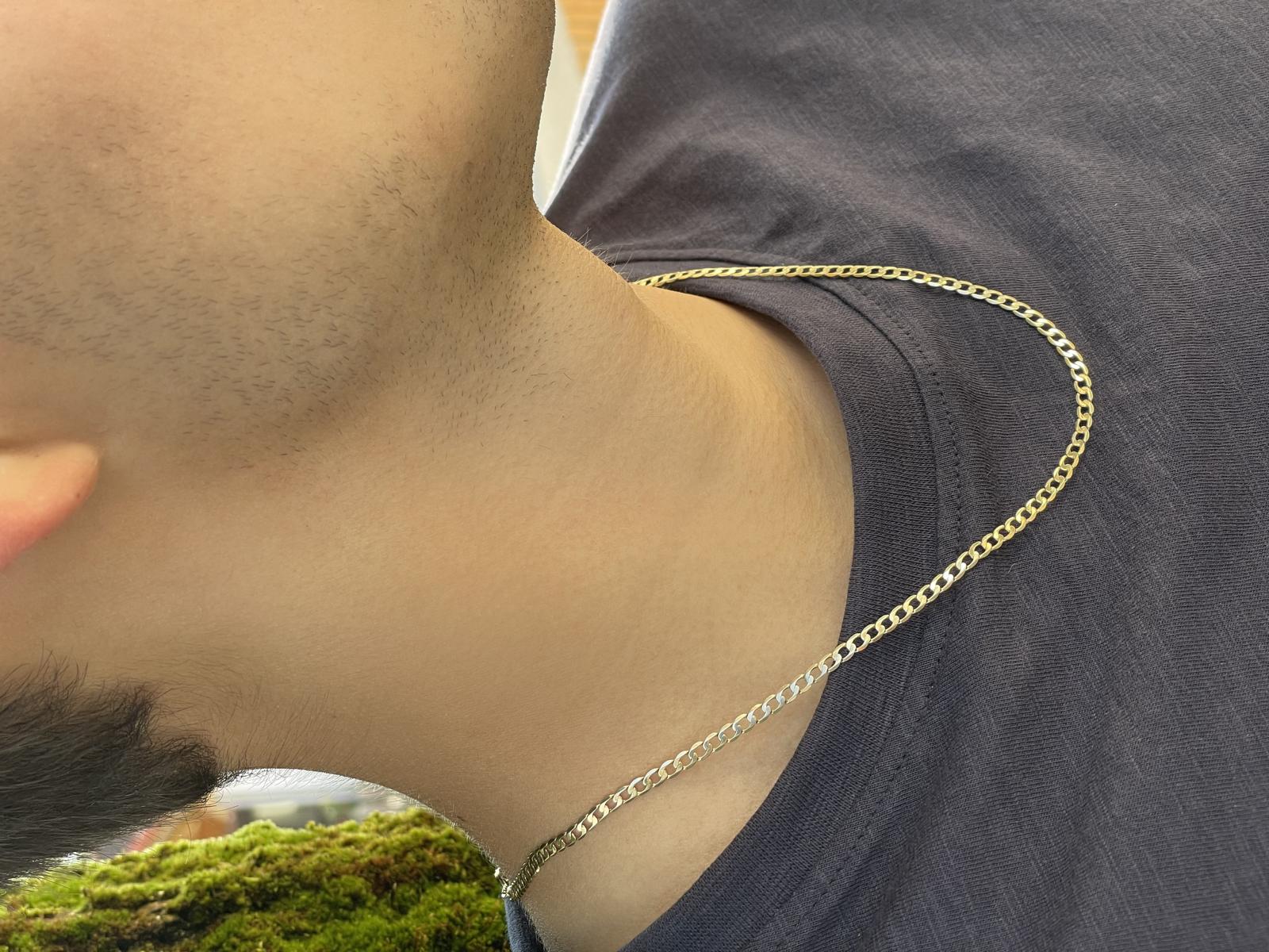 Halskette Damen & Herren Gold 333 Panzerkette 3.2mm - 45cm | Quin30