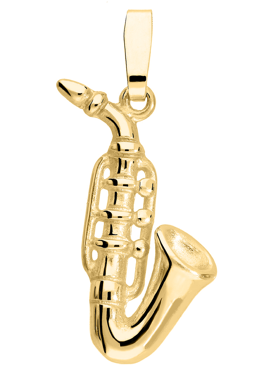 Instrument - Saxophon Motivanhänger 585 Gold