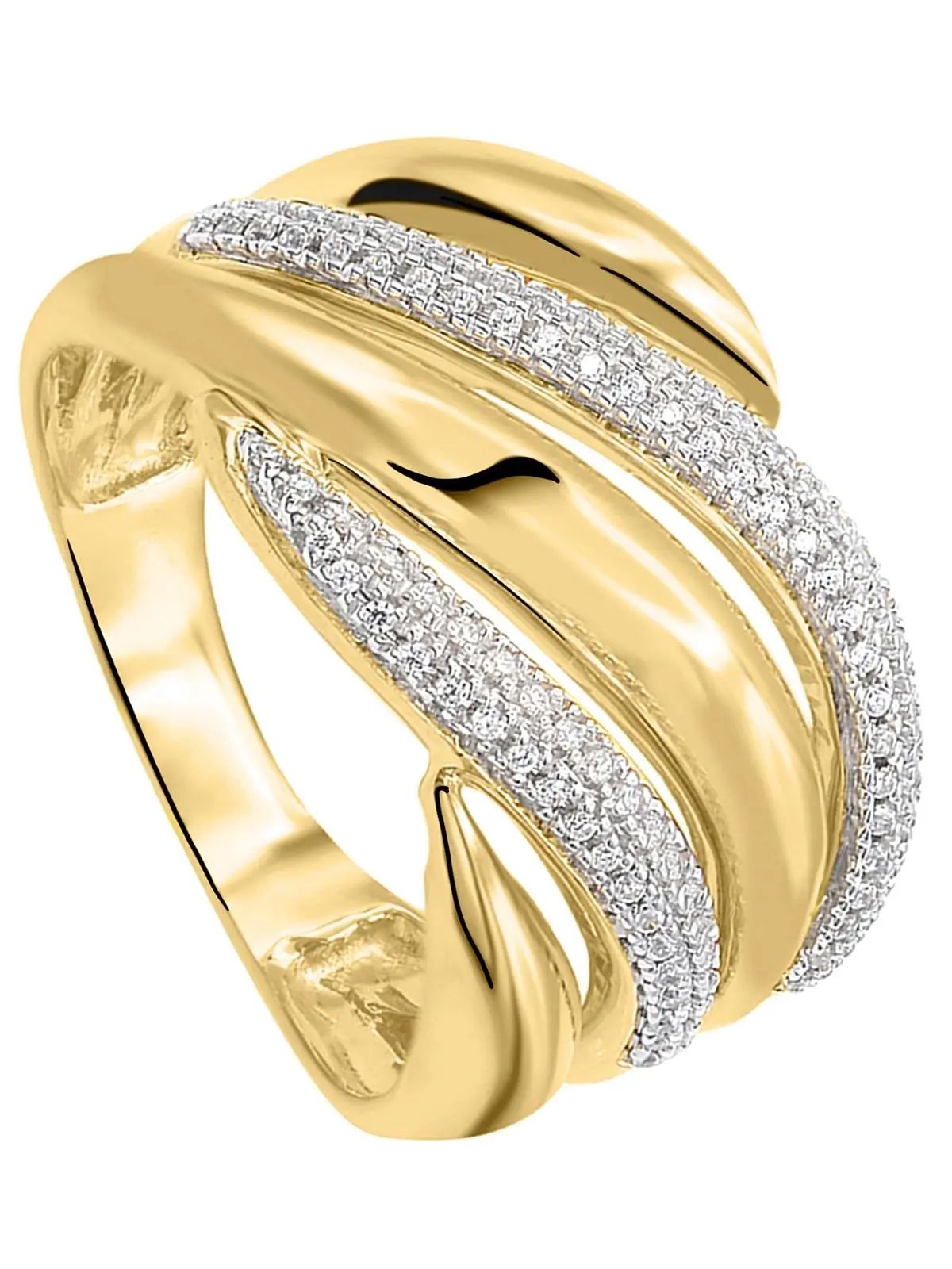 Wellington | Ring aus echtem Gelbgold | Ansicht 1