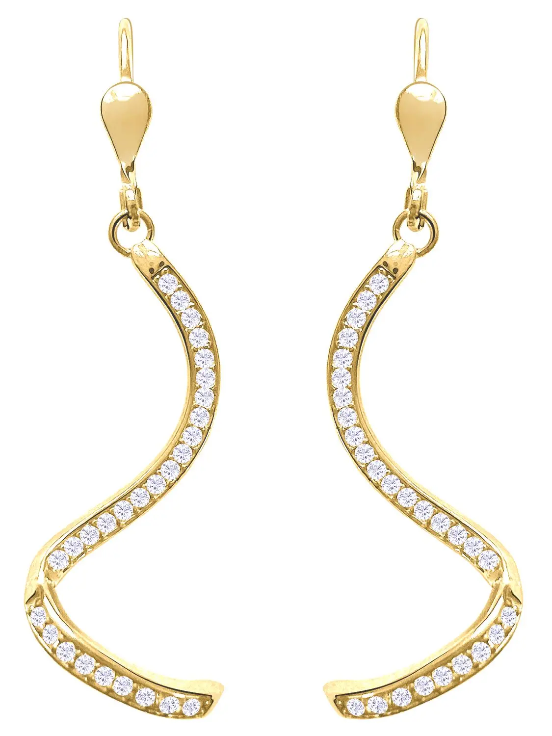 Svenja - Damen Ohrhänger Gold 333 mit Zirkonia