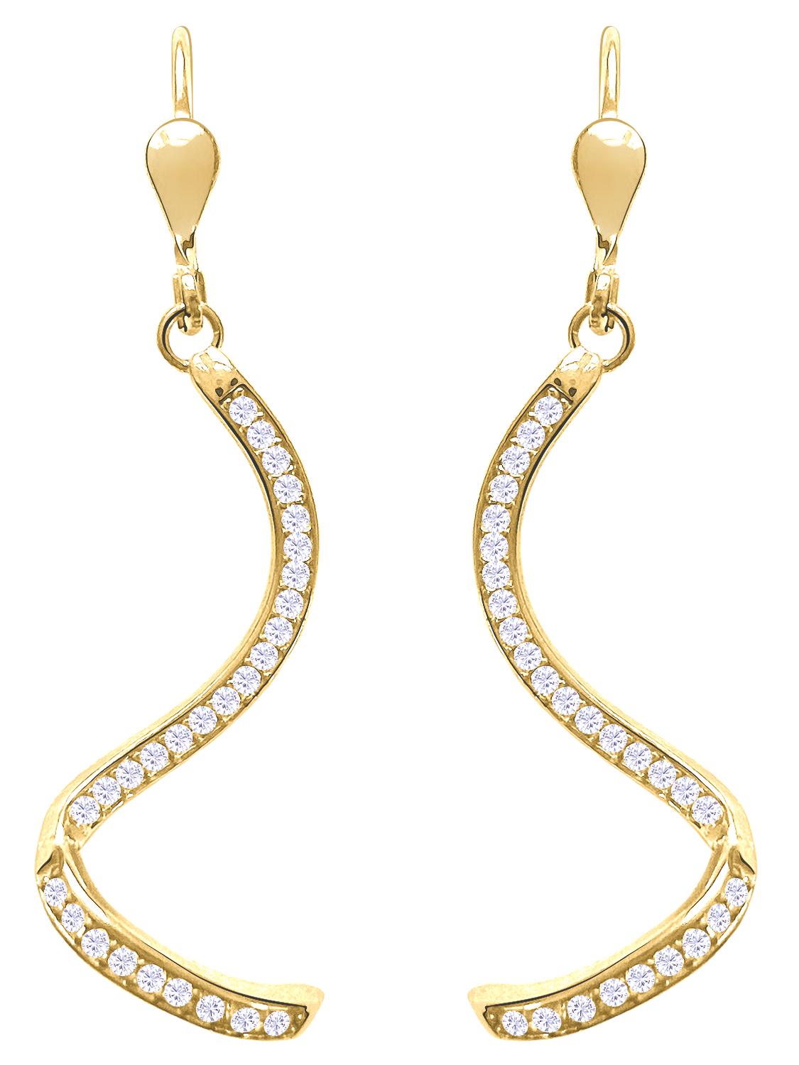 Svenja - Damen Ohrhänger Gold 333 mit Zirkonia