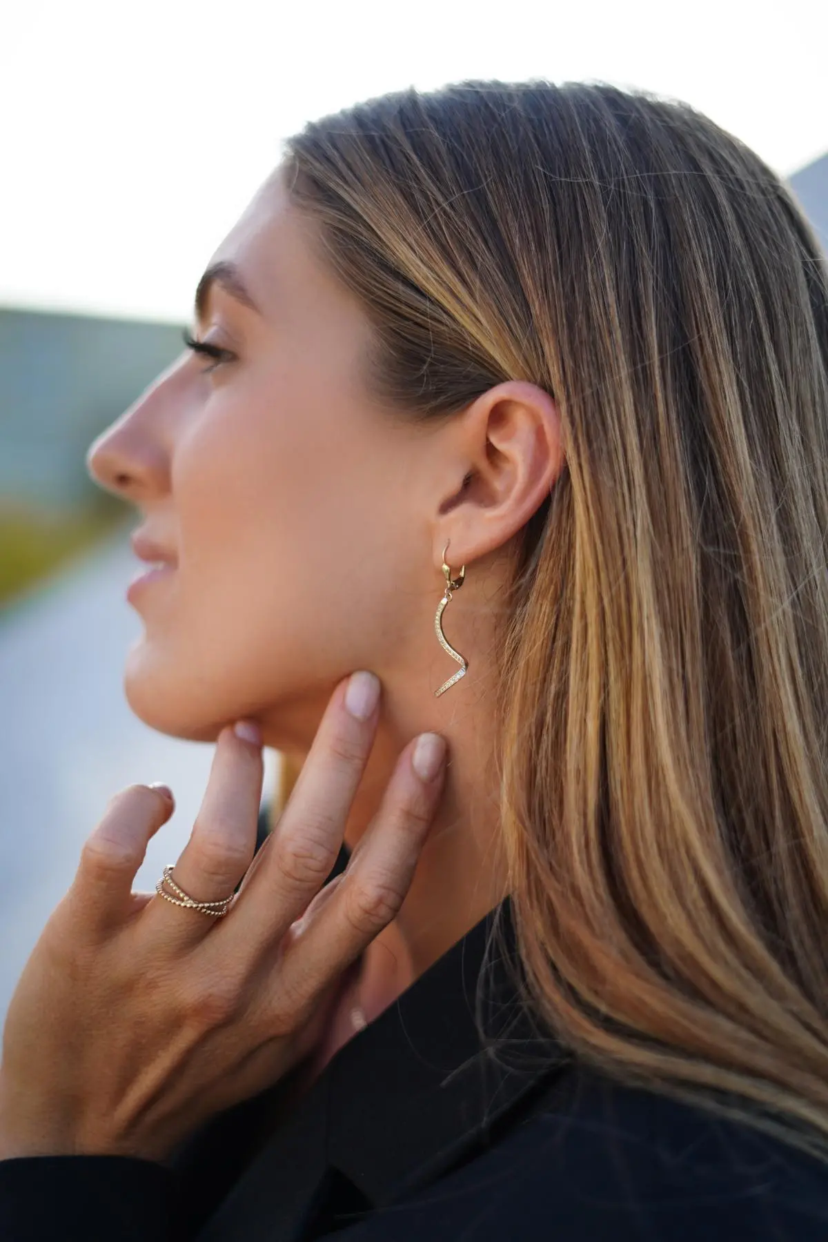 Svenja - Damen Ohrhänger Gold 333 mit Zirkonia