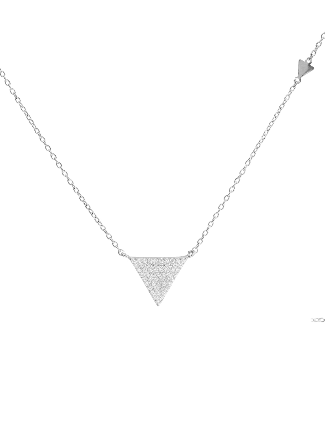 Amelie - Dreieck Kette mit Anhänger Silber