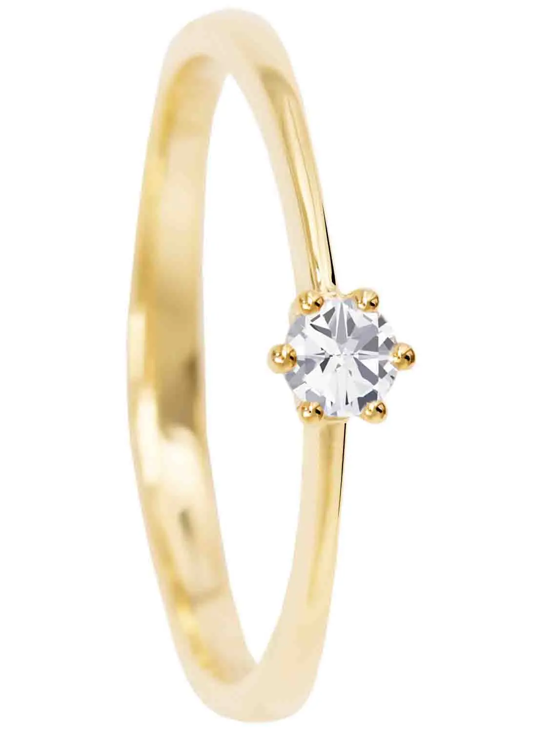 Golden Love | Ring aus echtem Gelbgold | Ansicht 6