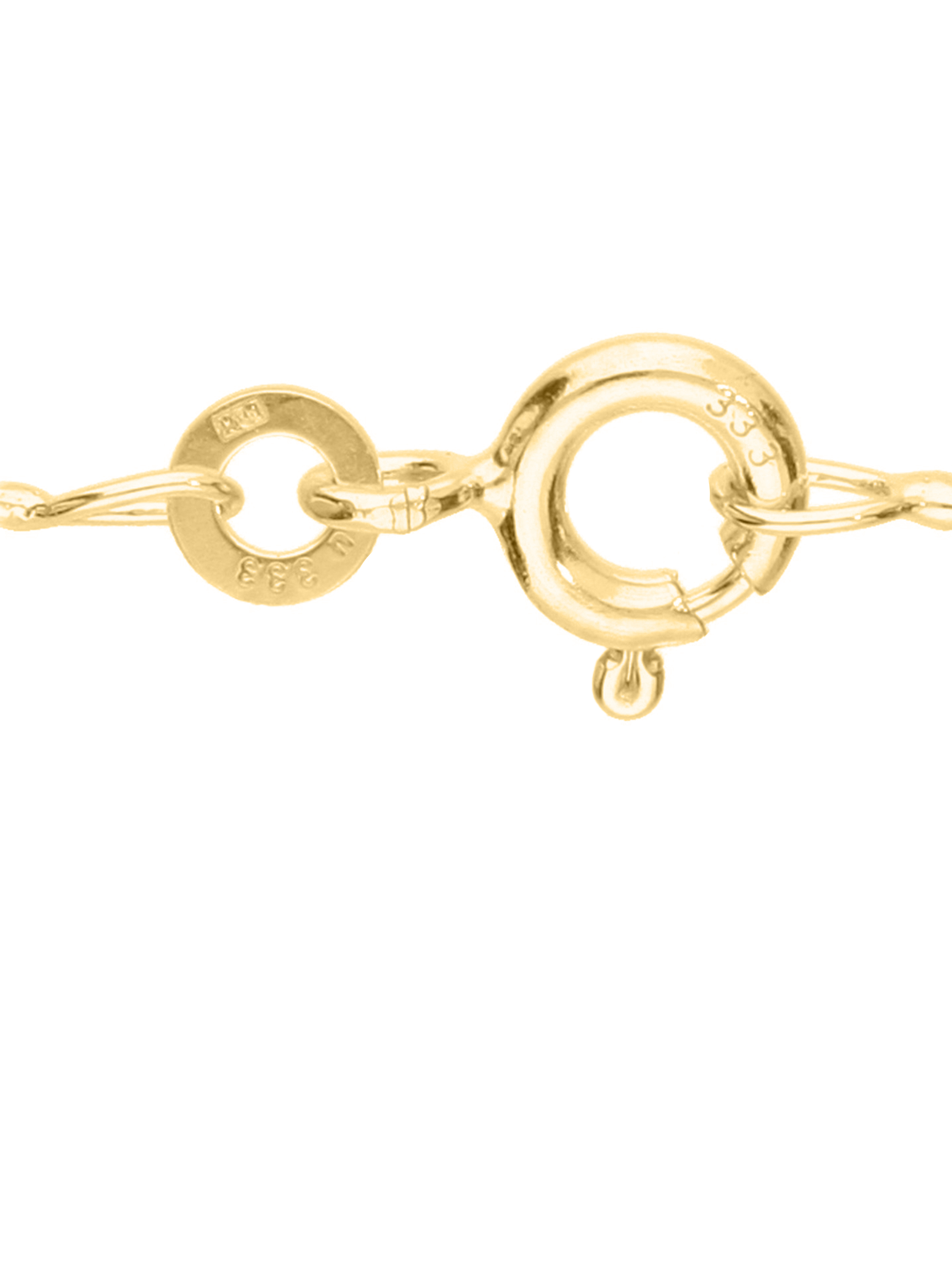 Dajana - Kreis Zirkonia Halskette mit Anhänger 333 Gold