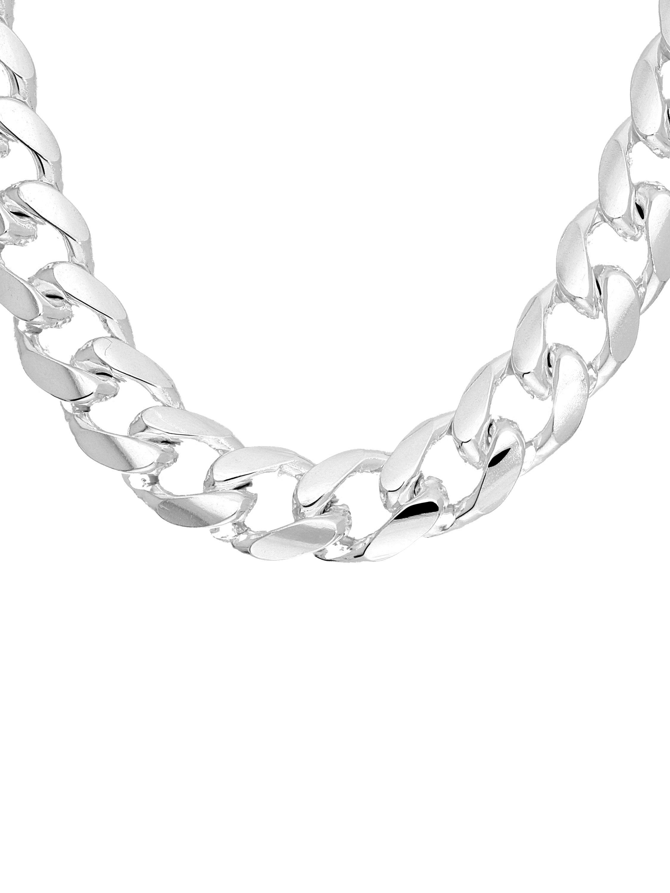 Halskette aus echtem Sterlingsilber (Panzerkette) - Arasa120 | Detailansicht