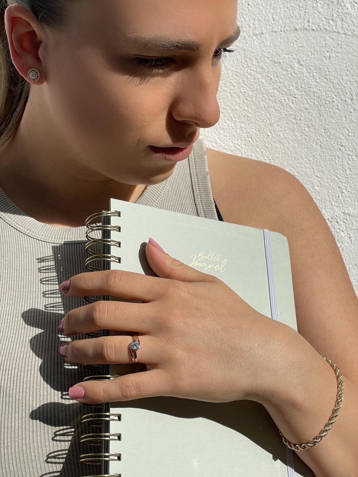 Gaya | Armkette (Kordelkette) aus echtem Gelbgold | Ansicht 4