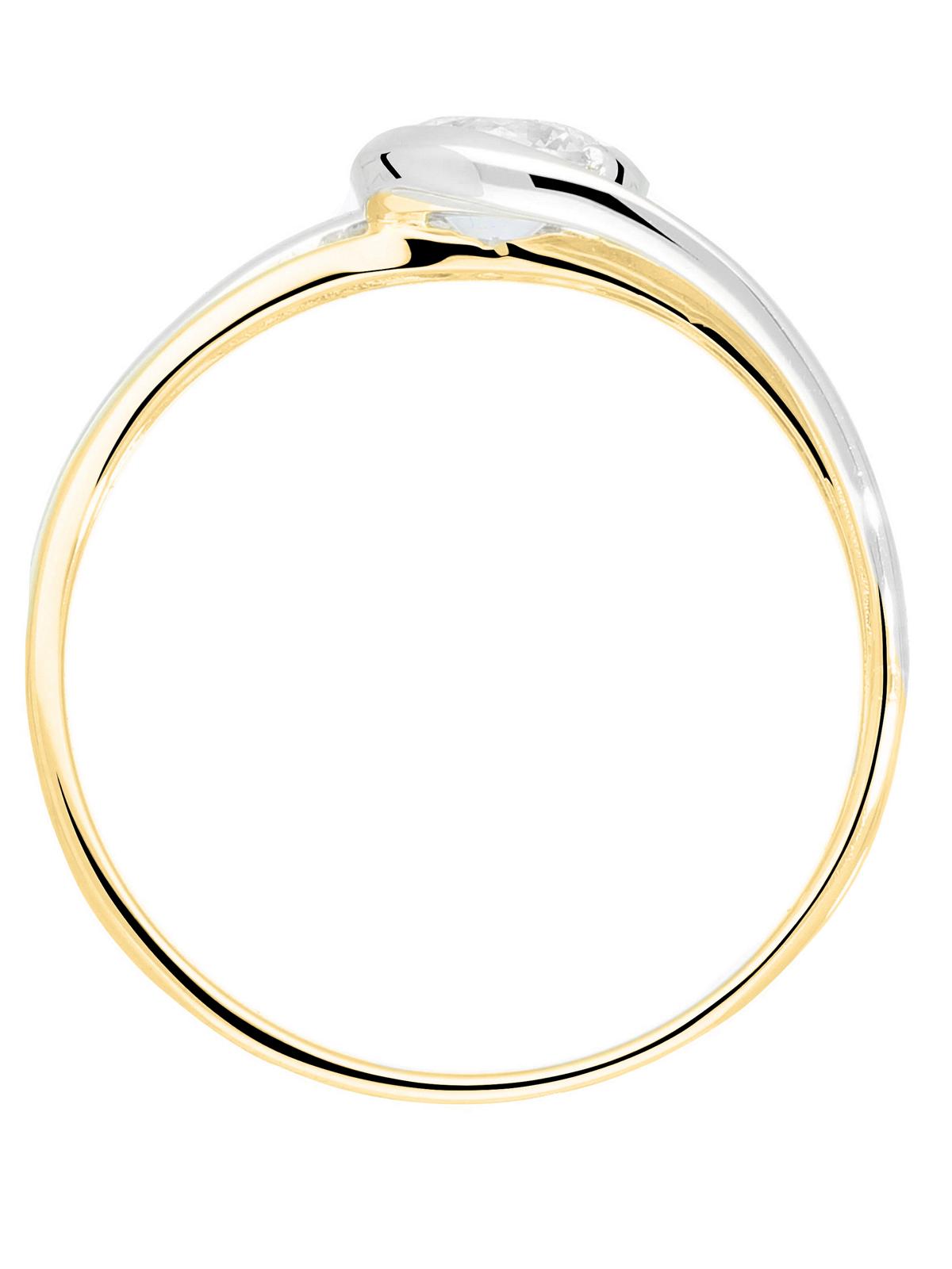 Lauren Amy | Ring aus echtem Gelbgold & Weißgold | Ansicht 6
