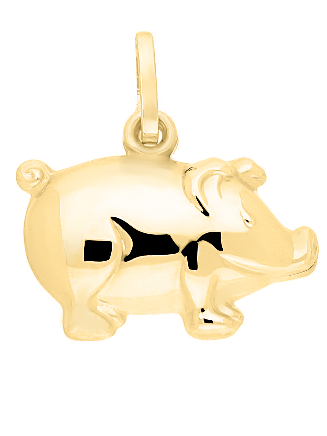 Piggy - Glücksschwein Motivanhänger 333 Gold