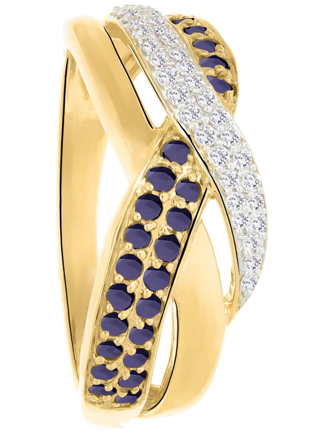 Jacotte | Ring aus echtem Gelbgold - Saphir | Ansicht 6