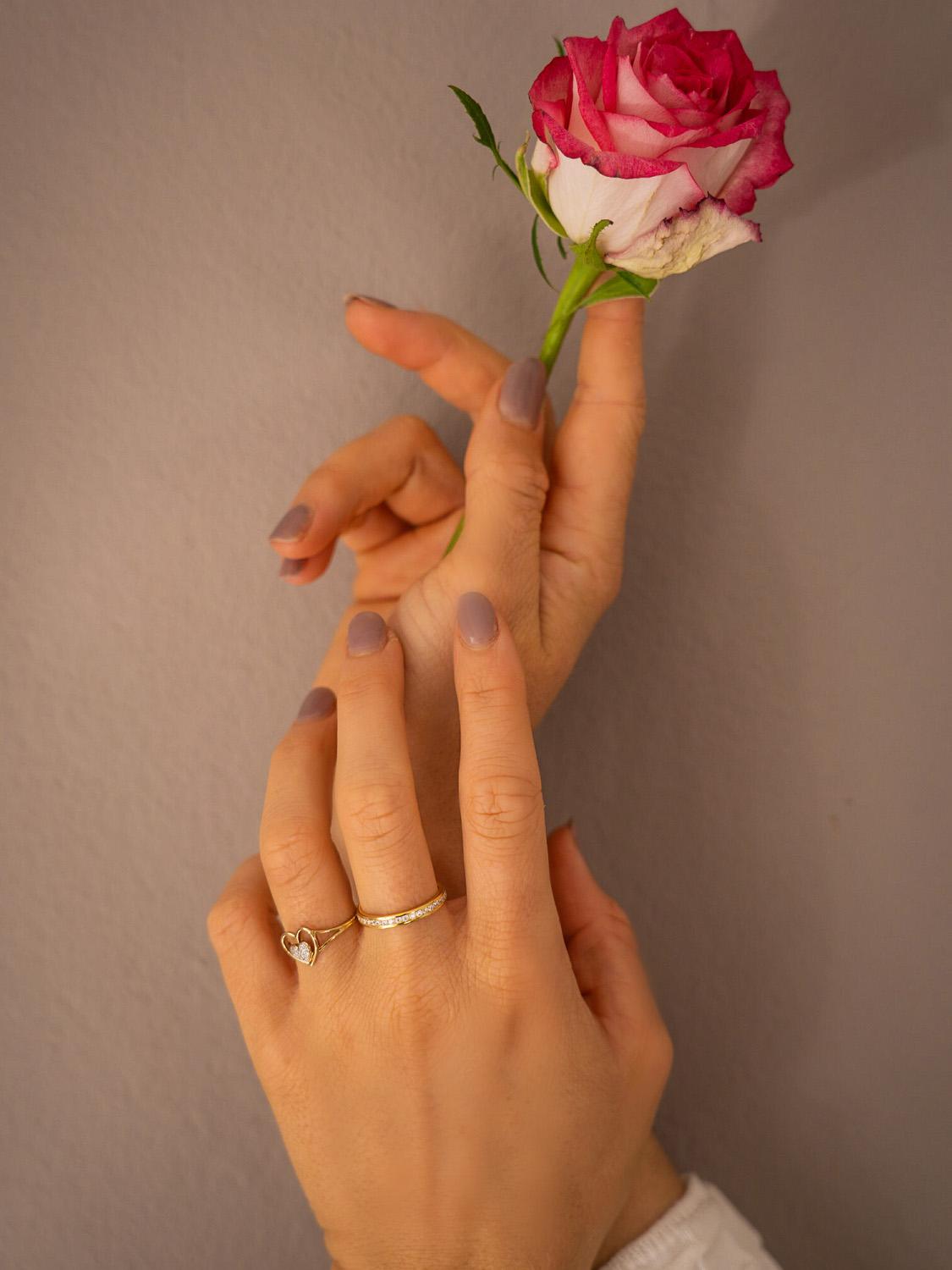 Cora | Ring aus echtem Gelbgold | Ansicht 3