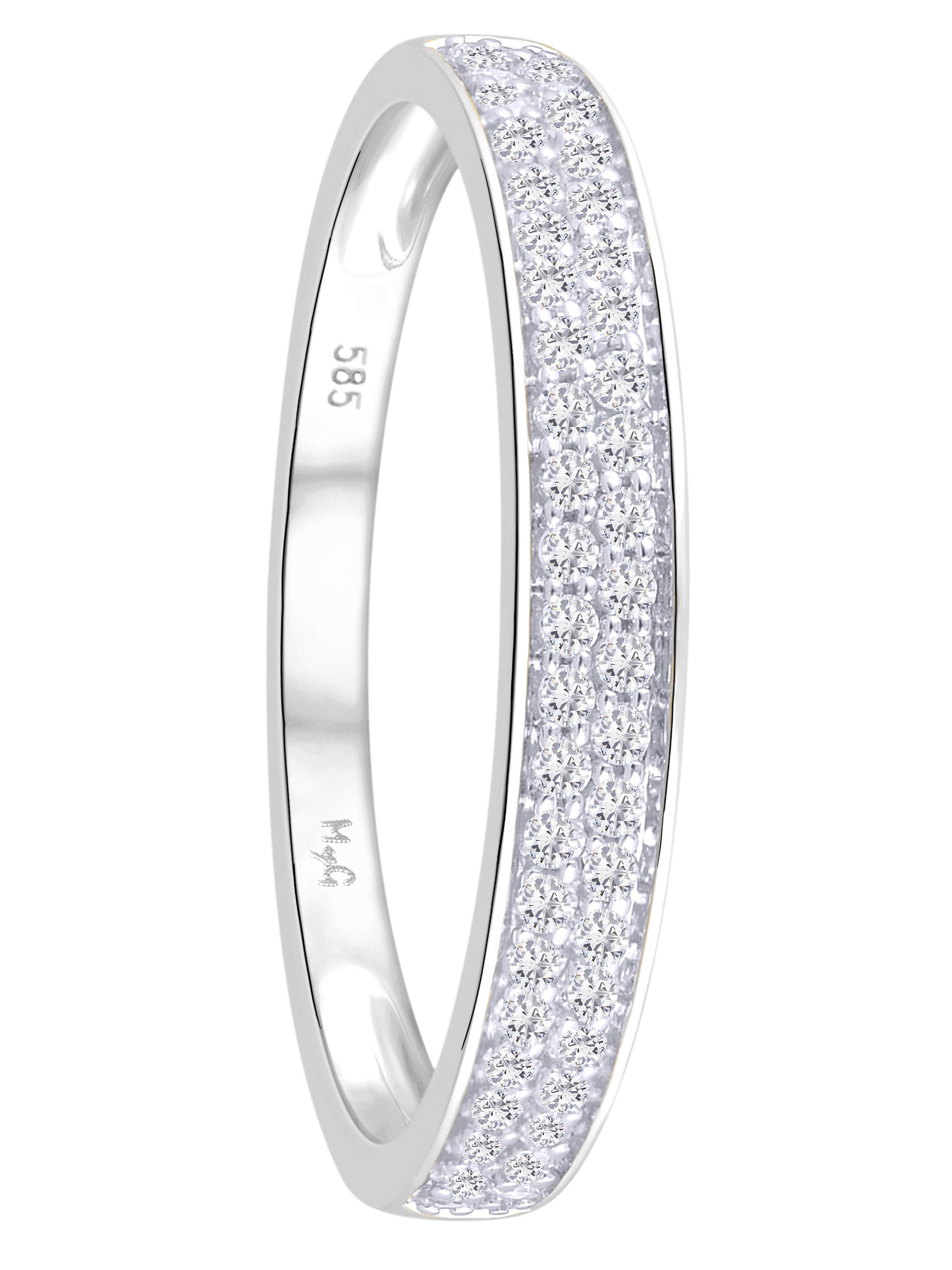 Medialis - Diamantring Weißgold - 0,20ct. - Größe 54