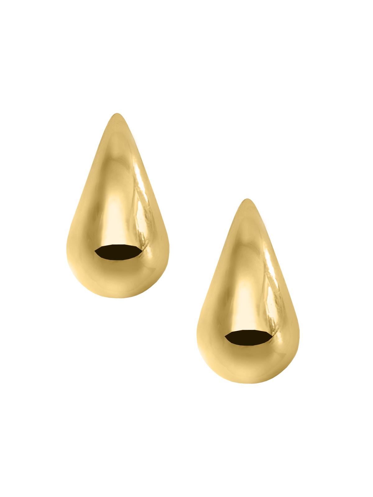 Ohrringe Damen Silber 925 ohne Stein Drop VERGOLDET | Wilshere Ohrringe Damen Silber 925 ohne Stein Drop VERGOLDET | Wilshere