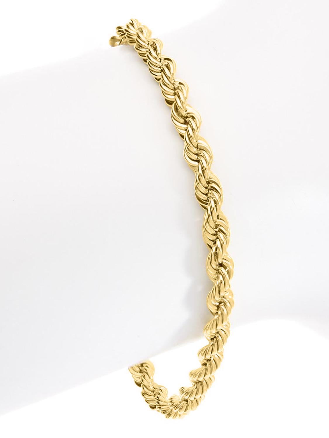 Gaya | Armkette (Kordelkette) aus echtem Gelbgold | Ansicht 1