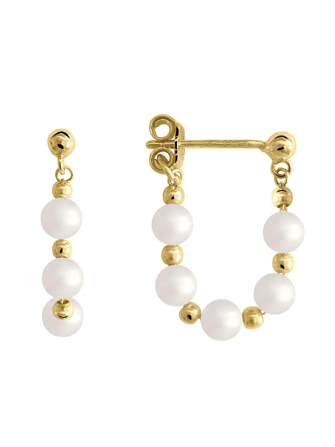 Yurika - Damen Perlenohrringe Gold 333 (8 Karat) hängend Yurika - Damen Perlenohrringe Gold 333 (8 Karat) hängend