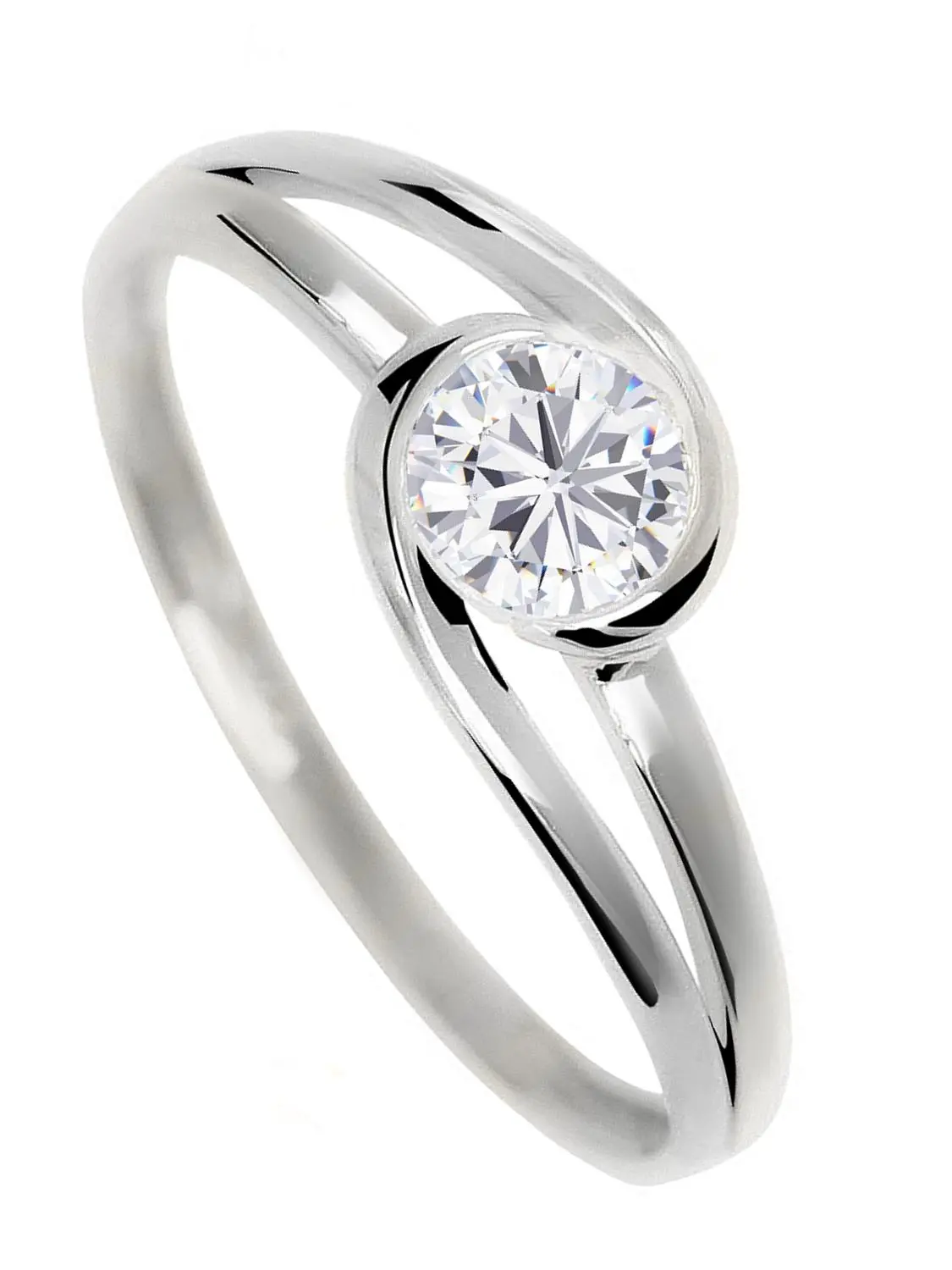 Lauren Amy | Ring aus echtem Weißgold | Ansicht 1