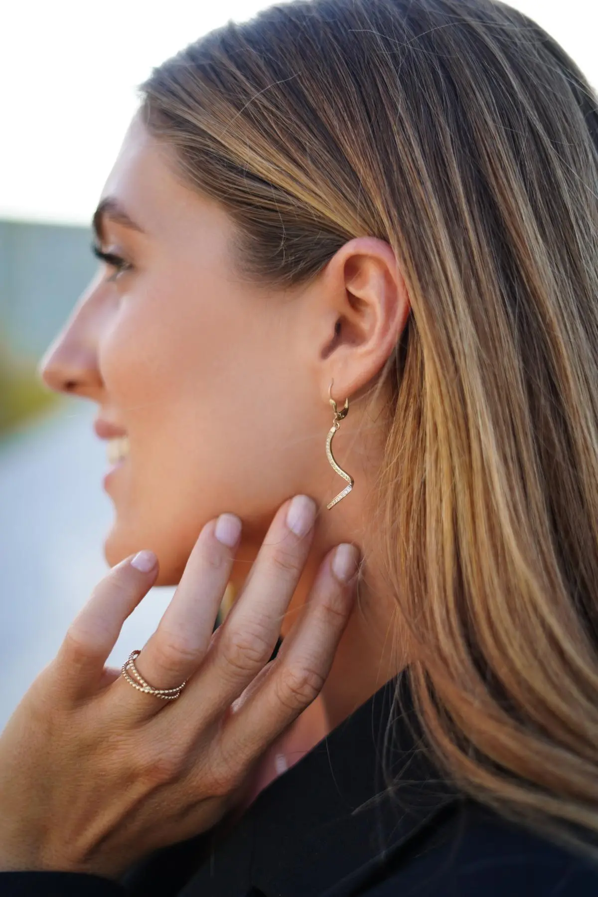 Svenja - Damen Ohrhänger Gold 333 mit Zirkonia