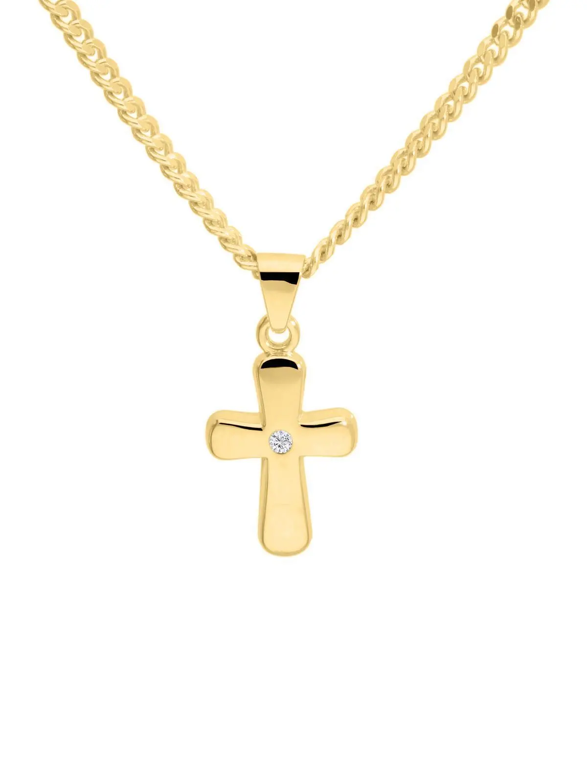 Anara | Anhänger aus echtem Gelbgold mit Zirkonia | Ansicht 4 Anara | Anhänger aus echtem Gelbgold mit Zirkonia | Ansicht 4