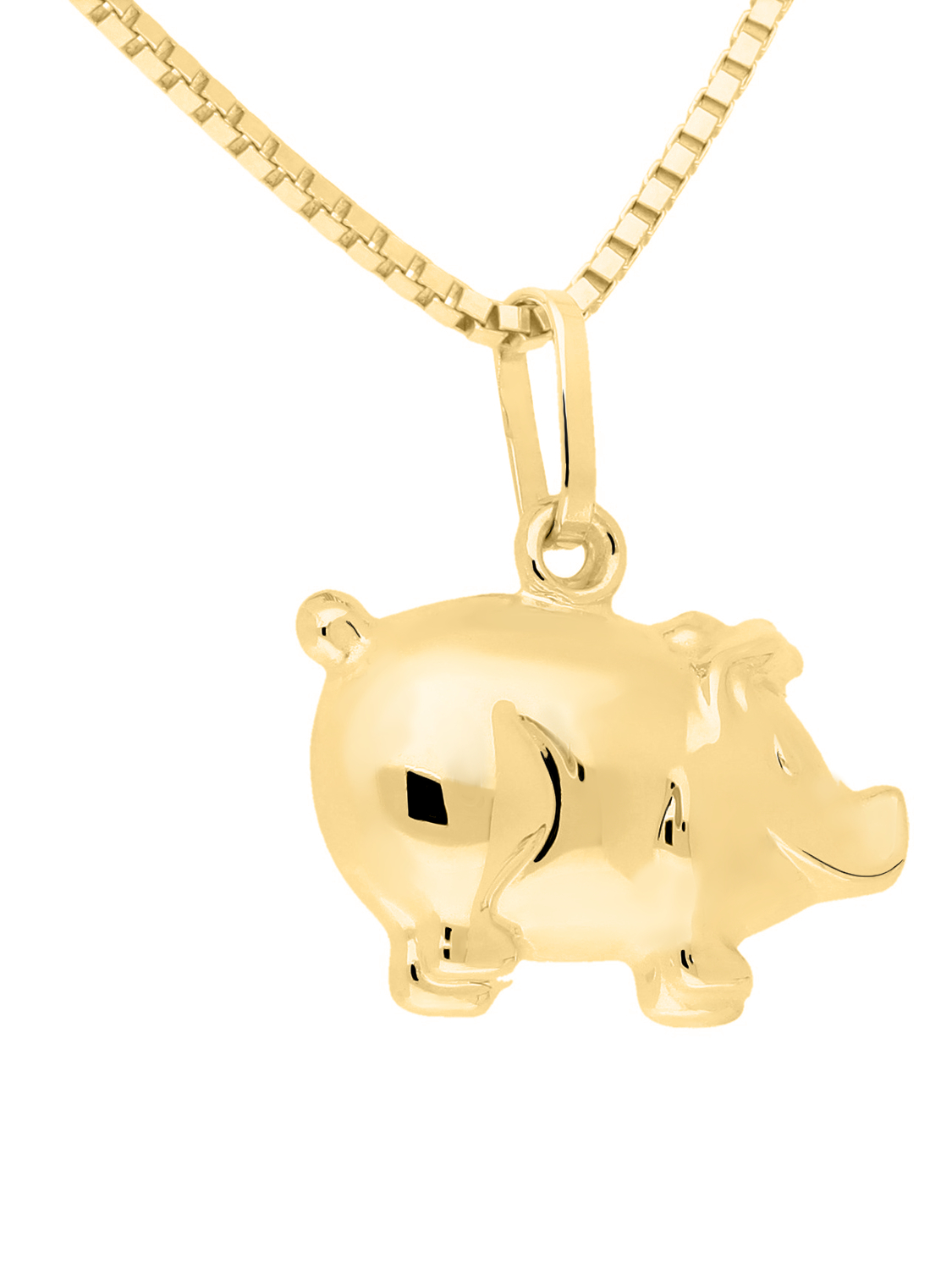 Piggy - Glücksschwein Motivanhänger 333 Gold