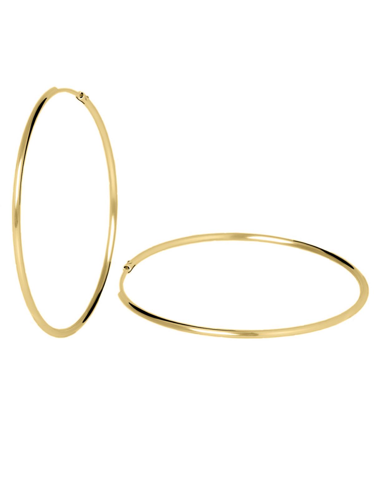 Damen Ohrringe Gold 333 (8 Karat) - Ø 44mm / 1.5mm - Tudor Rose
