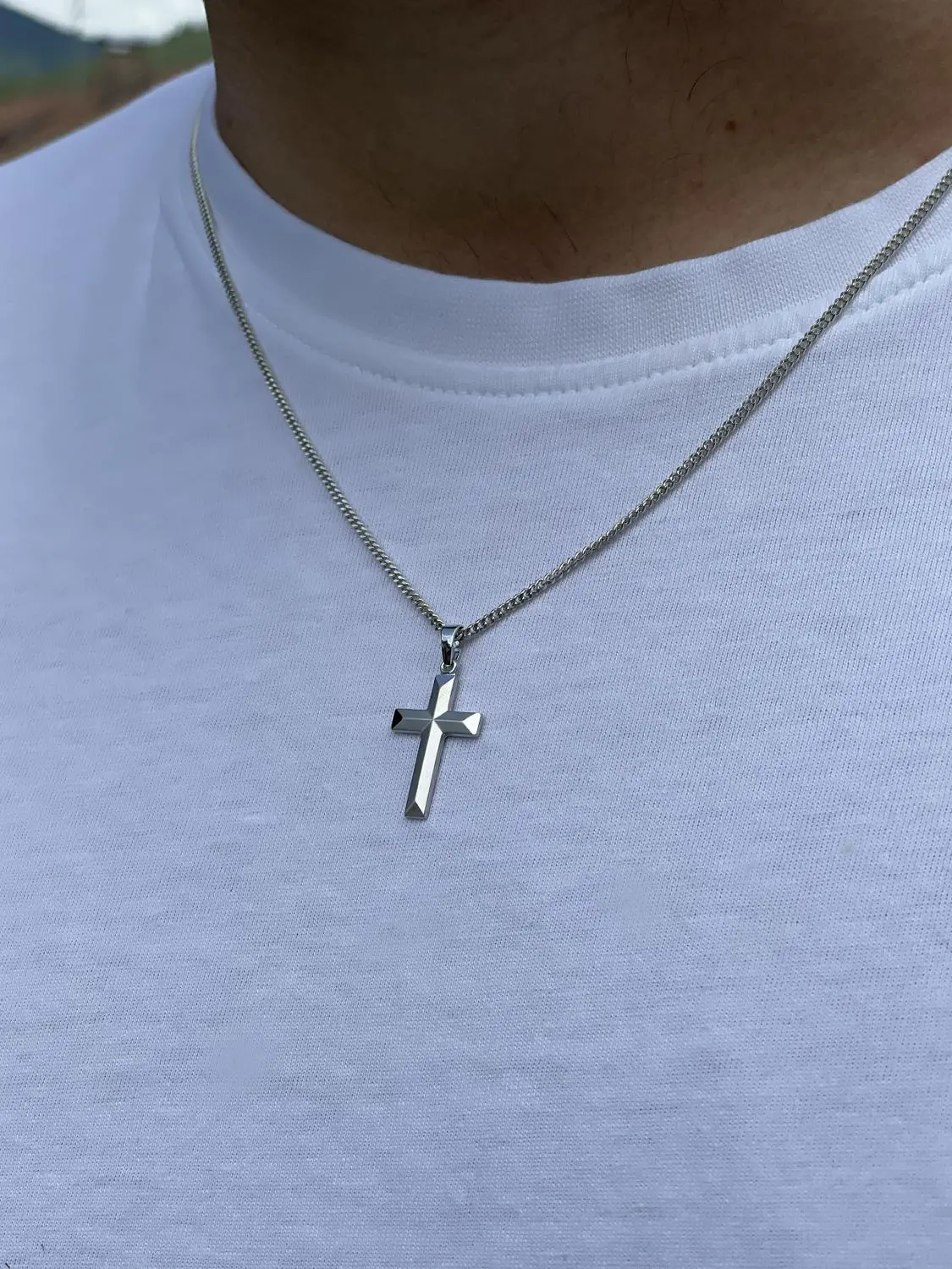 Nizza | Anhänger aus echtem Weißgold oder Sterlingsilber | Ansicht 4