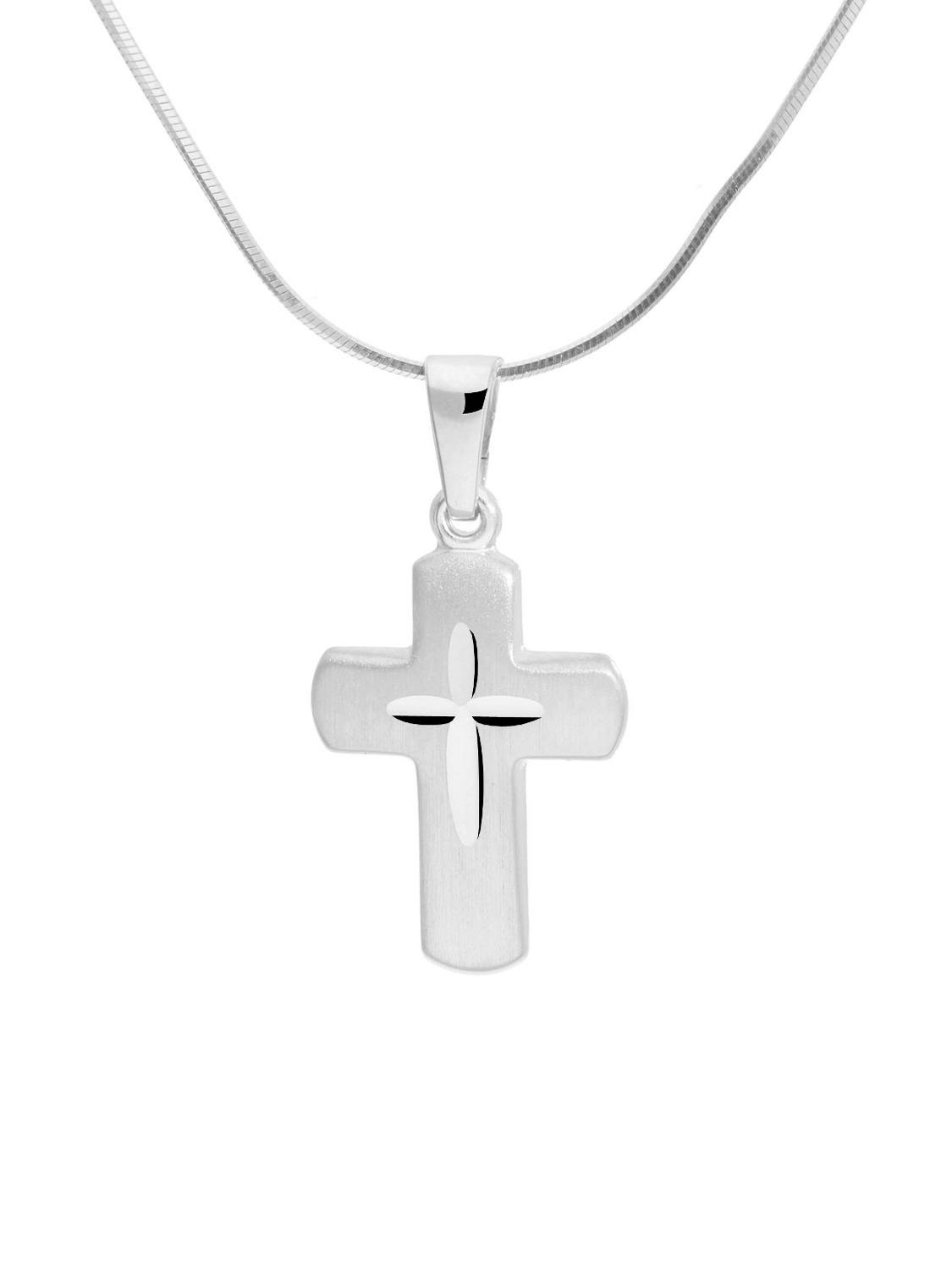 Novelle | Kreuzanhänger aus echtem Sterlingsilber | Ansicht 2