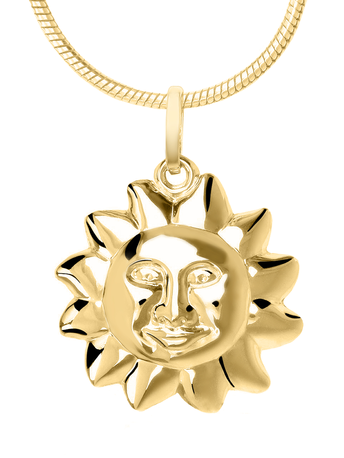 Golden Sun - Sonnen Motivanhänger Gold