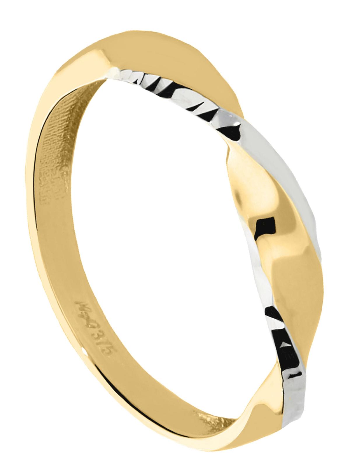 Capri | Ring aus echtem Gelbgold & Weißgold | Ansicht 1